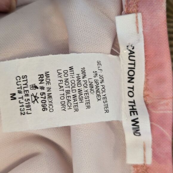 Caution To The Wind Pink Mesh Cloud Stretch Bodycon Mini Dress NWT - Picture 6 of 7